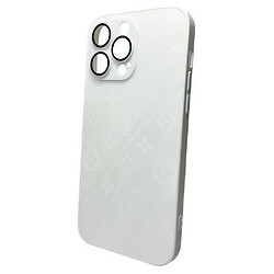 Чохол (накладка) Apple iPhone 14 Pro Max, AG-Glass Gradient LV Frame, Pearly White, Білий