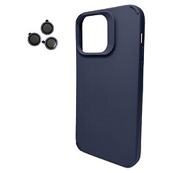 Чехол (накладка) Apple iPhone 14 Pro Max, Cosmic Silky Cam Protect, Deep Blue, Синий