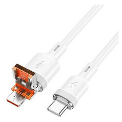 USB кабель Hoco U131, Type-C, 1.0 м., Білий