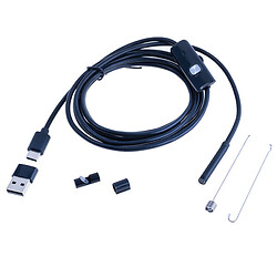Эндоскоп 5.5mm/2m USB-typeC/USB-A для android (arduino) с подсветкой 6 leds