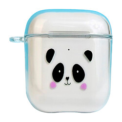 Чохол (накладка) Apple AirPods / AirPods 2, Clear Case Strong Design, Panda Smile, Малюнок