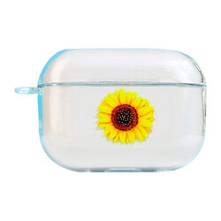 Чохол (накладка) Apple AirPods 3, Clear Case Strong Design, Sunflower, Малюнок