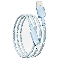 USB кабель Ridea RC-CP43 ColorPro, Type-C, 1.2 м., Блакитний
