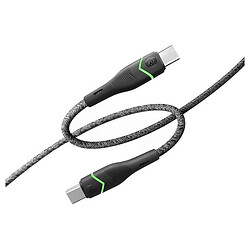 USB кабель Ridea RC-RL15 RGB Light, Type-C, 1.2 м., Чорний