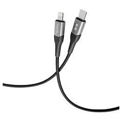 USB кабель Ridea RC-US42 UltraStrong Apple iPhone SE 2022 / iPhone 14 Pro Max / iPhone 14 Plus / iPhone 14 Pro / iPhone 14 / iPhone 13 Pro / iPhone 13 Mini / iPhone 13 / iPhone 13 Pro Max / iPhone 12 Mini / iPhone 12 Pro Max, Lightning, 1.2 м., Чорний