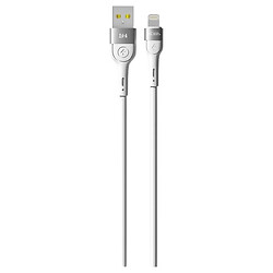 USB кабель Ridea RC-XS51 X-Silicone Apple iPhone SE 2022 / iPhone 14 Pro Max / iPhone 14 Plus / iPhone 14 Pro / iPhone 14 / iPhone 13 Pro / iPhone 13 Mini / iPhone 13 / iPhone 13 Pro Max / iPhone 12 Mini / iPhone 12 Pro Max, Lightning, 1.2 м., Білий