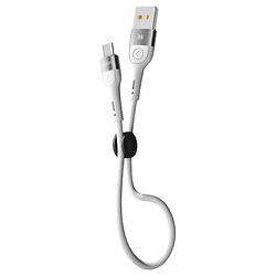USB кабель Ridea RC-XS51 X-Silicone, MicroUSB, 0.25 м., Белый