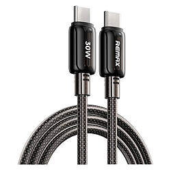 USB кабель Remax RC-C036 Icy, Type-C, 1.2 м., Чорний