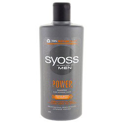Шампунь для нормальных волос мужской Syoss Power 440 мл