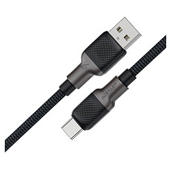 USB кабель AceFast C10-04, Type-C, 1.2 м., Черный