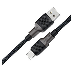 USB кабель AceFast C10-04, Type-C, 1.2 м., Чорний