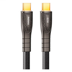 USB кабель Remax RC-C166 Prime, Type-C, 1.2 м., Чорний