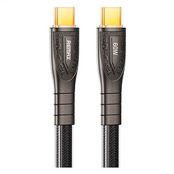 USB кабель Remax RC-C166 Prime, Type-C, 1.2 м., Чорний