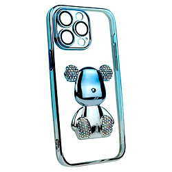 Чохол (накладка) Apple iPhone 13, Bear Gradient Diamond, Фіолетовий