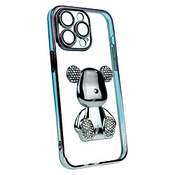 Чехол (накладка) Apple iPhone 14, Bear Gradient Diamond, Черный