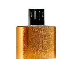 OTG адаптер, MicroUSB, USB, Золотий