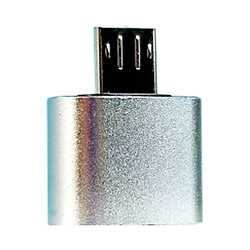OTG адаптер, MicroUSB, USB, Серебряный