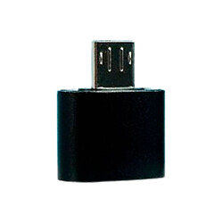 OTG адаптер, MicroUSB, USB, Черный