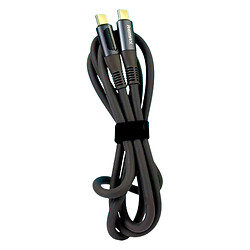 USB кабель Remax RC-C032 Zisee, Type-C, 1.2 м., Сірий