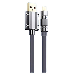 USB кабель Remax RC-C052 Wefon, Type-C, 1.2 м., Сірий