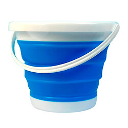 Складное ведро Silicone Collapsible Bucket, Синий