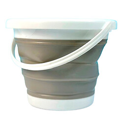 Складное ведро Silicone Collapsible Bucket, Серый
