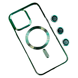 Чохол (накладка) Apple iPhone 11 Pro Max, Crystal Chrome, MagSafe, Зелений