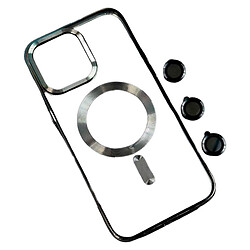 Чохол (накладка) Apple iPhone 11 Pro Max, Crystal Chrome, MagSafe, Чорний