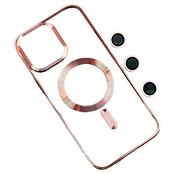 Чехол (накладка) Apple iPhone 11, Crystal Chrome, MagSafe, Rose Gold, Розовый