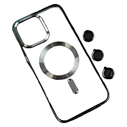 Чохол (накладка) Apple iPhone 13, Crystal Chrome, MagSafe, Чорний