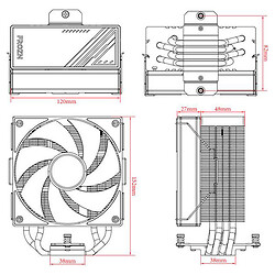 Кулер процессорный ID-Cooling Frozn A410, Белый - № 6