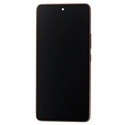 Дисплей (екран) Samsung A536 Galaxy A53 5G, High quality, З сенсорним склом, З рамкою, Золотий