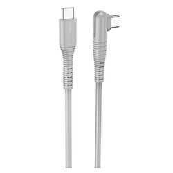 USB кабель Borofone BX105 Corriente, Type-C, 1.0 м., Серый