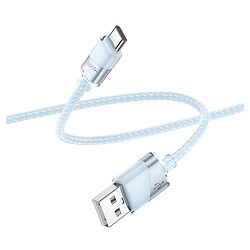 USB кабель Hoco U132, Type-C, 1.2 м., Блакитний
