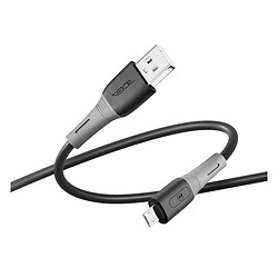 USB кабель Ridea RC-SI35 SiliconePro, MicroUSB, 1.0 м., Черный