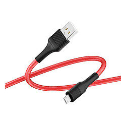 USB кабель Ridea RC-ST74 StablePro, MicroUSB, 1.0 м., Червоний