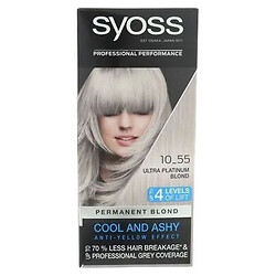 Крем-краска для волос стойкая Syoss Ультраплатиновая блондинка 10-55