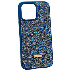 Чехол (накладка) Apple iPhone 12 / iPhone 12 Pro, Swarovski Diamonds, Синий