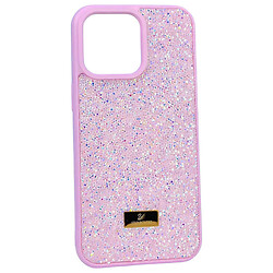 Чехол (накладка) Apple iPhone 13 Pro Max, Swarovski Diamonds, Розовый