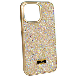 Чехол (накладка) Apple iPhone 14, Swarovski Diamonds, Бежевый