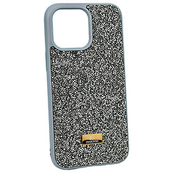 Чехол (накладка) Apple iPhone 14, Swarovski Diamonds, Темно-Серый, Серый