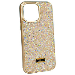 Чехол (накладка) Apple iPhone 15, Swarovski Diamonds, Бежевый