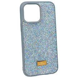 Чехол (накладка) Apple iPhone 15, Swarovski Diamonds, Голубой