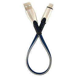 USB кабель Dengos, Type-C, 0.25 м., Синій