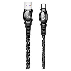 USB кабель Usams US-SJ422, Type-C, 1.2 м., Чорний