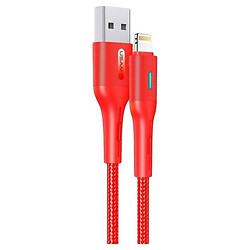 USB кабель Usams US-SJ425 Apple iPhone SE 2022 / iPhone 14 Pro Max / iPhone 14 Plus / iPhone 14 Pro / iPhone 14 / iPhone 12 Mini / iPhone 12 Pro Max / iPhone 12 Pro / iPhone 12 / iPhone SE 2020 / iPad PRO 9.7 2018, Lightning, 1.2 м., Красный