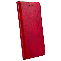 Чехол (книжка) Xiaomi Redmi 10, Mustang Matte Black, Красный