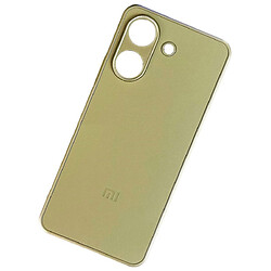 Чохол (накладка) Xiaomi Redmi 10C, Matte Logo Chrome, Бежевий