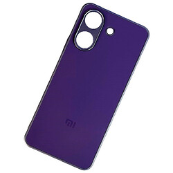 Чехол (накладка) Xiaomi Redmi 12 / Redmi 12 5G, Matte Logo Chrome, Фиолетовый