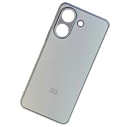 Чехол (накладка) Xiaomi Redmi 12C, Matte Logo Chrome, Серый